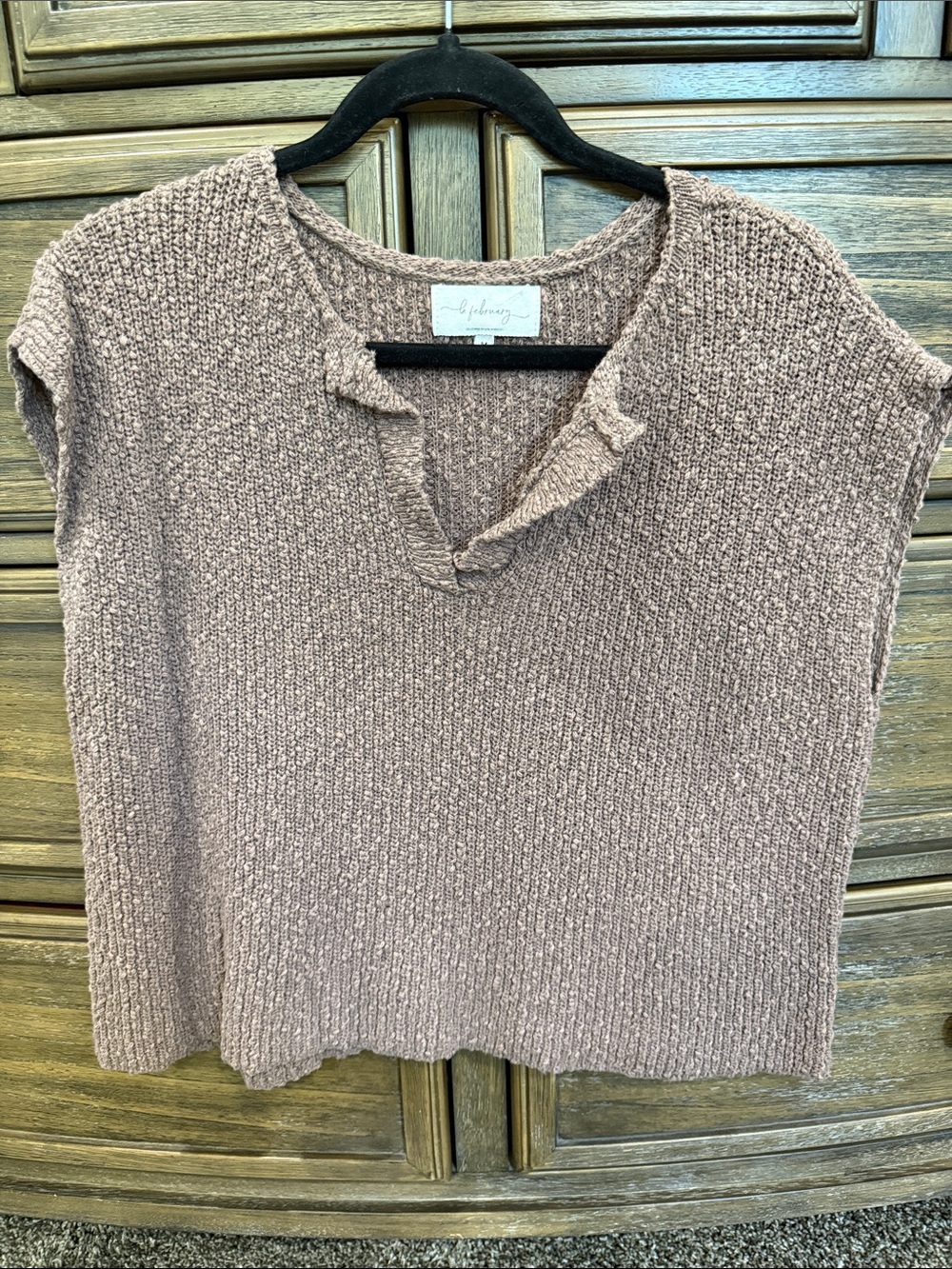 Splendid Dusty Rose Knit Sleeveless Top